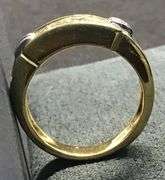 DELICATE 14K YELLOW GOLD NATURAL DIAMOND WEDDING BAND