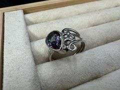Sterling Silver Mystic Quartz Stone Ring Size 8