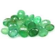 Bright emerald green 5.77ct 20pc real Emerald set!