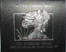 2024 W  Proof Silver Eagle With Box & Paper.