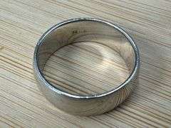 14k White Gold Wedding 6mm Band Size 5