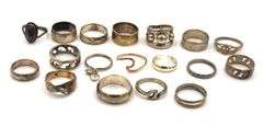 Group lot of Vintage 925 sterling silver rings