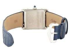Cartier Tank Must Large 4323, 34 X 26mm, Blue Dial, Stainless Steel Watch