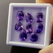 Investment grade! 20.14ct 8 piece Tanzanite set!!!
