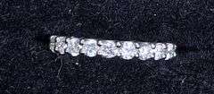 14K WHITE GOLD LAB GROWN DIAMOND WEDDING BAND