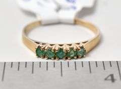 Lovely Emerald Ring in 14K Yellow Gold