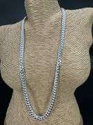 Sterling Silver Solid Miami Cuban Link Chain 6.3mm 925 Italy Box Lock Necklace 18"