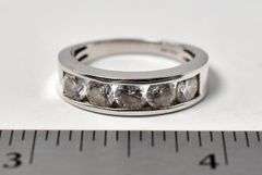 CZ Gemstone Ring in Sterling Silver