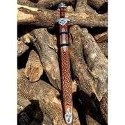 Handmade Damascus Steel Viking Sword AuthenticBlade