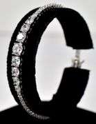CZ Gemstone Tennis Bracelet in Sterling Silver