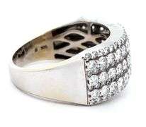 2.00ctw Diamond Multi Row Wide Band Ring in 14K