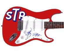 Stone Temple Pilots Autographed Signed Custom Graphics Guitar ACOA