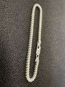 Sterling Silver Men's Franco Chain 2.5mm Solid 925 Italy New Bracelet 7"