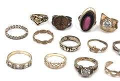 Group lot of Vintage 925 sterling silver rings