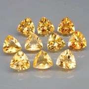 Ravishing 10.71ct 10pc golden Citrine set