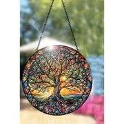 Tree of Life Stained Glass Suncatcher