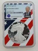 2025 W Proof American Silver Eagle "Donald Trump" NGC PF70 Ultra Cameo