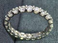 14K WHITE GOLD LAB GROWN DIAMOND WEDDING BAND