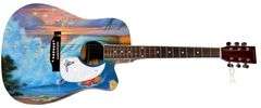 The Beach Boys Bruce Johnston Autographed Signed 1/1 Custom Graphics Photo Guitar ACOA