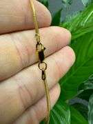 Gold Plated Sterling Silver Snake Chain 1.5mm Bracelet 7"