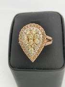 CERTIFIED 18K ROSE GOLD DIAMOND RING