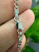 Sterling Silver Baby ID Bracelet 080 Figaro 5.5 Inches