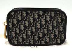 Christian Dior Oblique Dior quake Clutch Blue