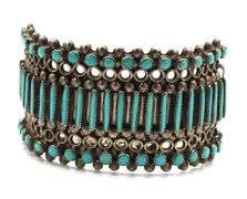 Set of Vintage 925 sterling silver signed turquoise cuff bangle and 2 rings