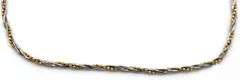 Sparkling Two Tone 14k Anklet