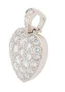 Vintage Cartier 0.46ctw Diamond Heart Pendant in 18K