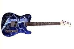 Metallica Autographed Facsimile Signed Custom Graphics Guitar