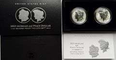2023 Reverse Proof Morgan Peace Two Coin Set