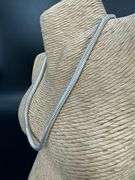 Sterling Silver 925 Real Snake Italian Chain 16" Necklace