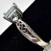 Dreamy Aquamarine Ring in 14K White Gold