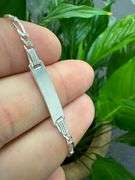 Sterling Silver Baby ID Bracelet 080 Figaro 5.5 Inches