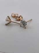 BRAND NEW 4.00 CARATS LAB GROWN DIAMOND STUDS. 14K YELLOW GOLD