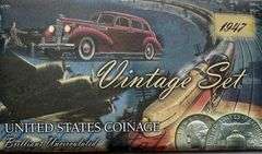 Vintage 1947 BU Year Set. P D S