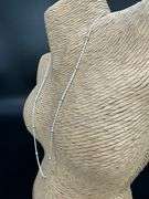 Sterling Silver Diamond-Cut Rope Bead Chain 1.5mm Solid 925 Italy New 18"