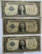5 1928 A $1 Funny Back Silver Certificates. Fr 1601