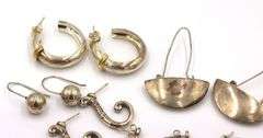 Group lot of Vintage 925 sterling silver earrings