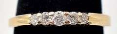 Cute 14K Yellow Gold Diamond Ring