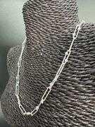 Sterling Silver Paperclip Offset DC Bead 8mm