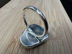 Sterling Silver 925 One of a Kind Dichroic Glass Ring Size 8.5