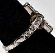 Cz Gemstone Cross Designed Ring in Sterling Silver