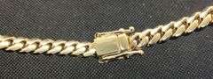 Solid 14K Yellow gold Cuban link chain