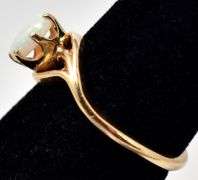 Meaningful 14K Yellow Gold Opal Gemstone Ring