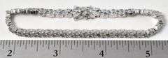 Cz Gemstone Bracelet in Sterling Silver