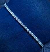 14K WHITE GOLD NATURAL DIAMOND TENNIS BRACELET