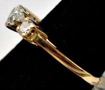 Stunning Heart Diamond Ring in 14K Yellow Gold