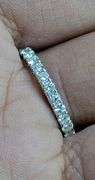 18K WHITE GOLD NATURAL DIAMOND WEDDING BAND